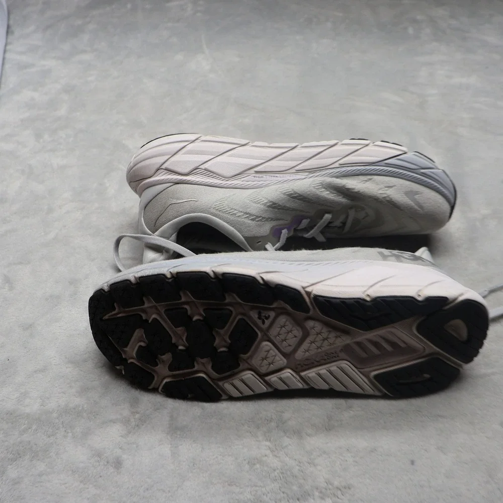 Hoka‎ Women 10.5D Wide Athletic Shoes Grey Arahi 6 Lightweight Running Chunky